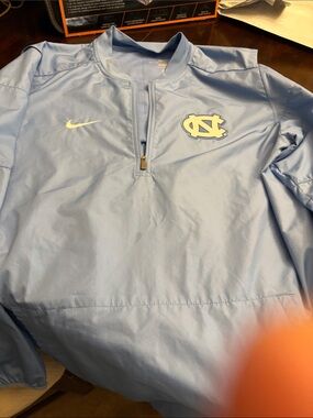 Nike Carolina Light Blue 1/4 Zip Pullover with UNC Logo